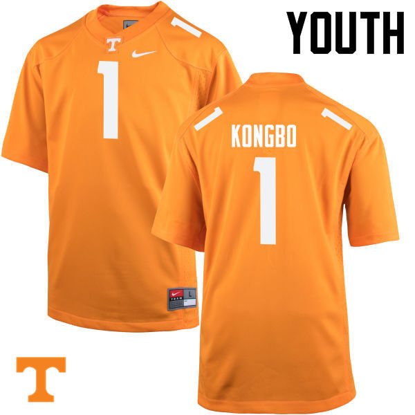 Youth #1 Jonathan Kongbo Tennessee Volunteers College Football Jerseys-Orange